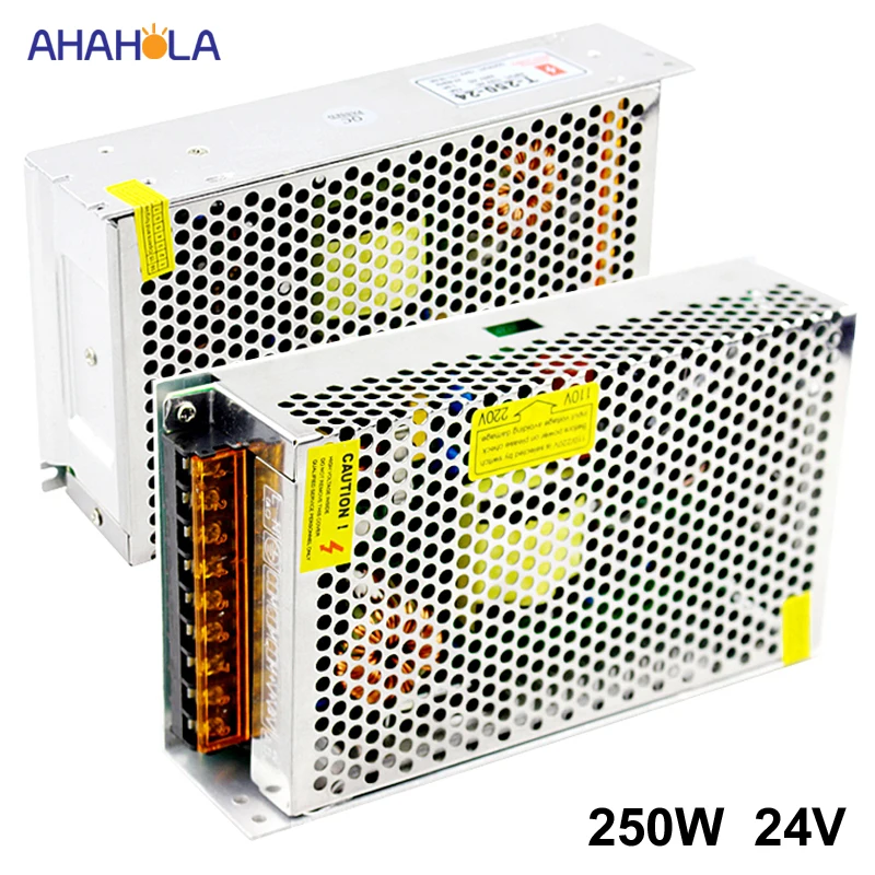 220 v к 24 v DC импульсный источник питания 24V 10a 250w трансформатор освещения 220 v к 24 v DC источник питания для светодиодной ленты