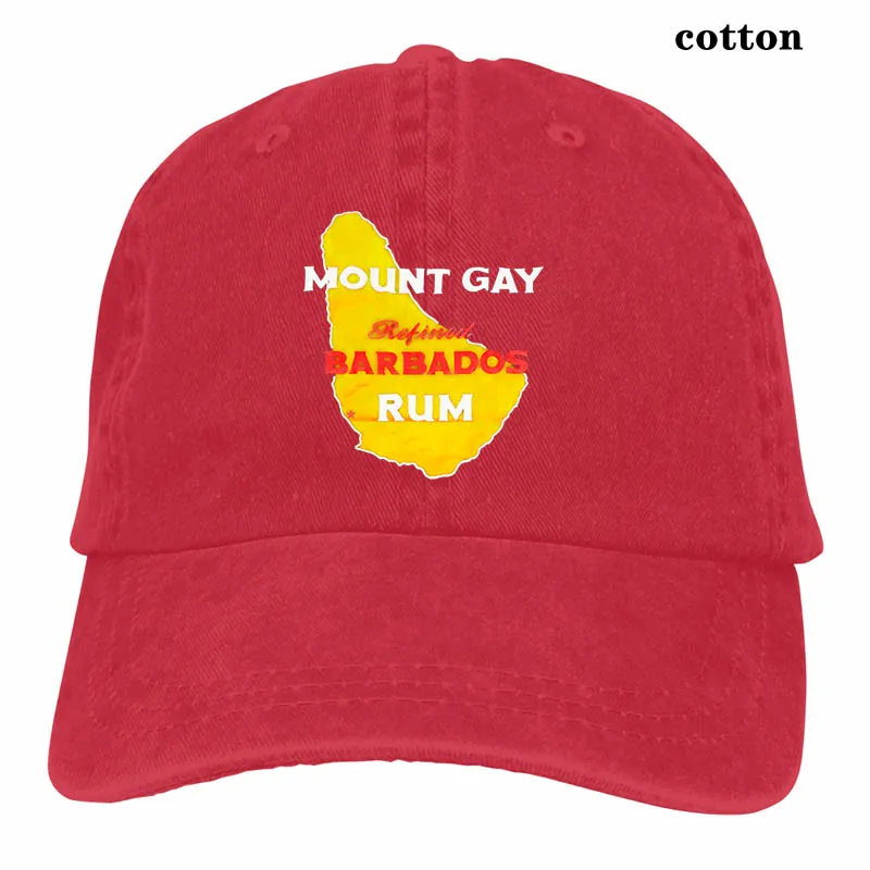 90s VTG nos MOUNT GAY RUM BARBADOS nwot логотип Liquor XL Booze промо бейсболка для мужчин и женщин Кепка для водителя грузовика модная Регулируемая Кепка - Цвет: 3-Red