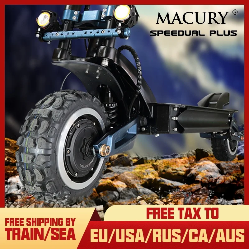 Macury Speedual Plus 11 дюймов двухмоторный электрический скутер ZERO 11X 72V внедорожный E 110