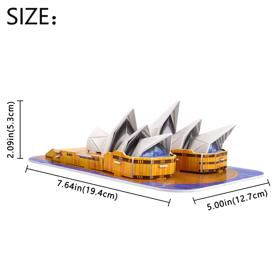 Сидней опера 3D головоломка в собранном виде Сборная модель игрушки для детей игры World паззл с архитектурой детская игрушка для путешествий подарочные сувениры