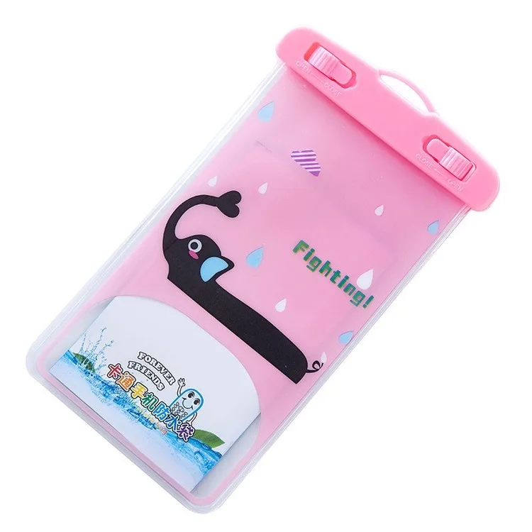 pink elephant Swiming сумка с тачскрином универсальный чехол для телефона водонепроницаемый чехол для телефонов портативная водонепроницаемая сумка для хранения плавательных принадлежностей водонепроницаемая сумка - Цвет: pink elephant