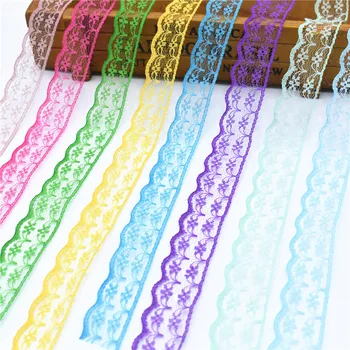 

10 Yards 2017 high quality lace Beautiful Lace Ribbon Width 22MM Trim Fabric Embroidered Sewing Decoration african lace fabric