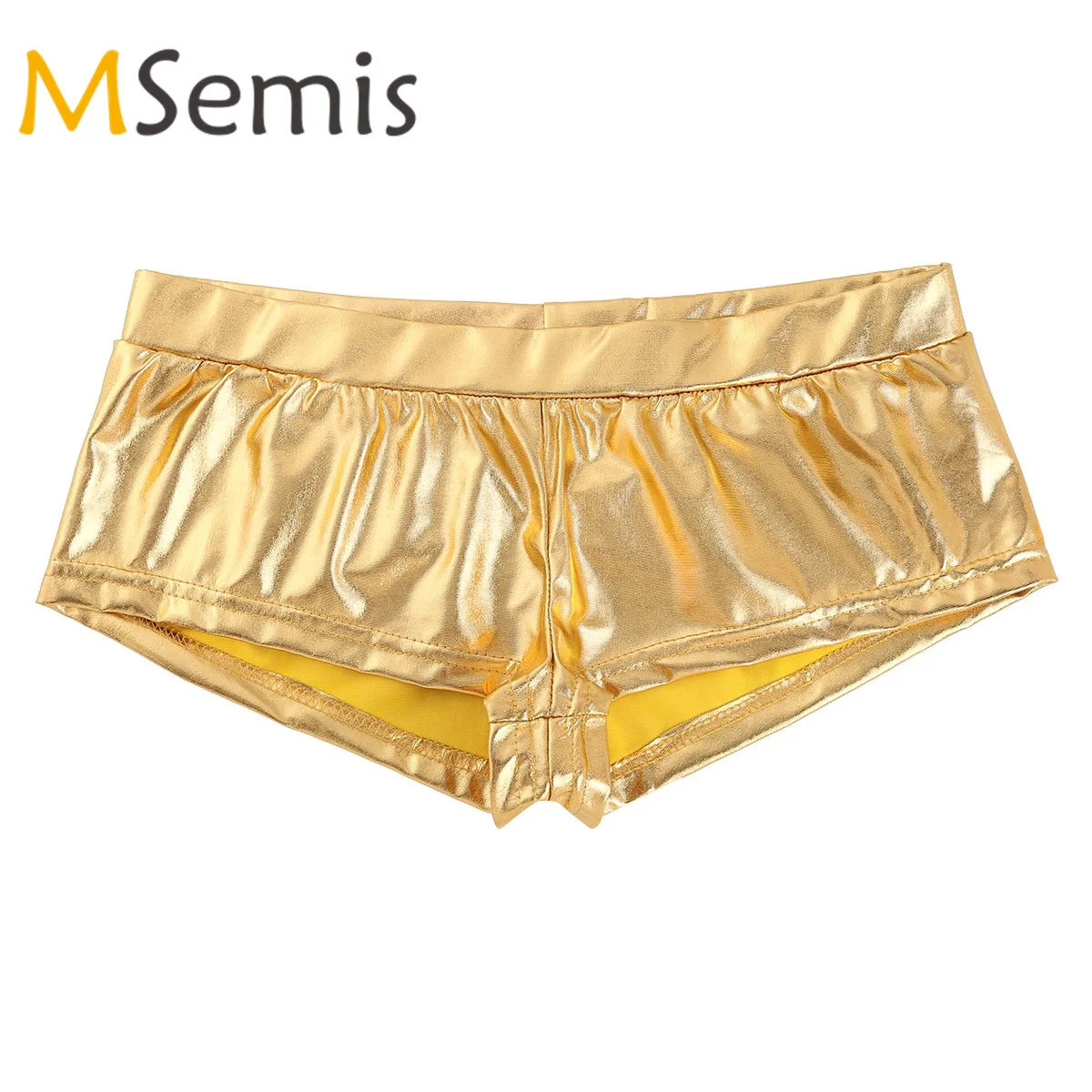 Женские блестящие боксеры, Рейв шорты, штаны из искусственной кожи с низкой талией, популярные шорты, штаны для танцев на шесте, йоги, Рейв, фестивальные костюмы