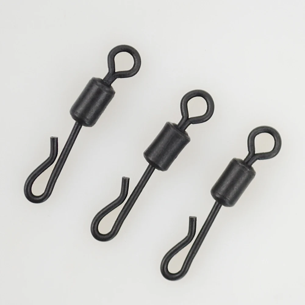 Carp Fishing Swivels Quick Change Stainless Steel for Carp Fishing Rig Accessories Terminal Tackle AE007 20 piece fishing swivels fishing accessories fishing tackle