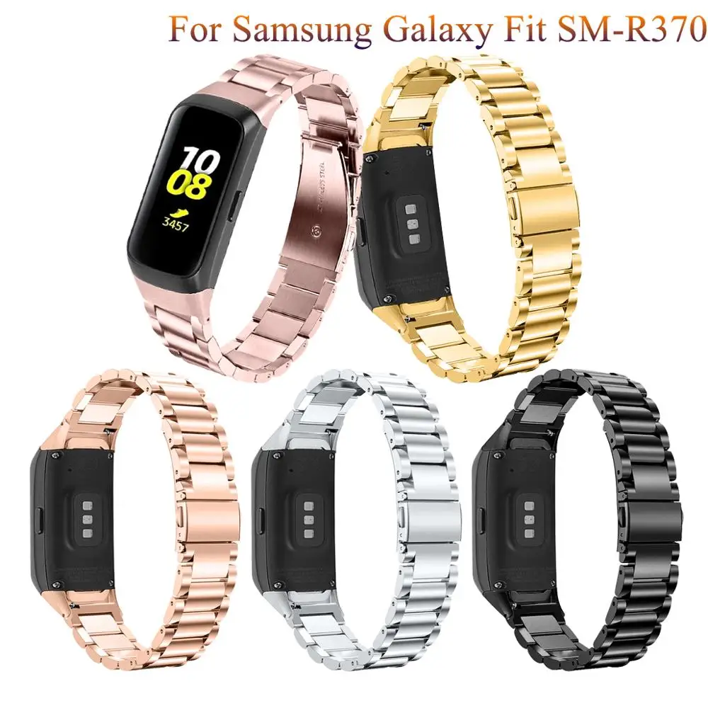 

Fashion Stainless Steel Strap Watch Band For Samsung galaxy fit SM-R370 smart Wrist bands Bracelet High Quality Metal Watchstrap