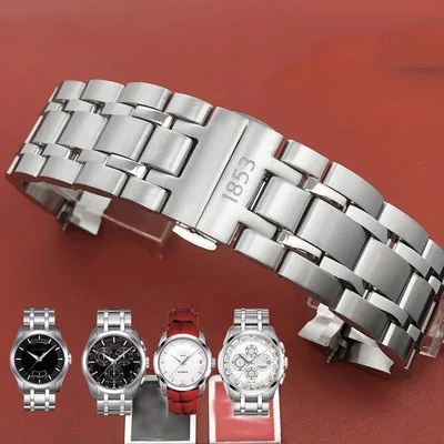 Ремешок из нержавеющей стали для часов Tissot 1853 T035 407 439 627 18 22 23 24 мм | Наручные часы