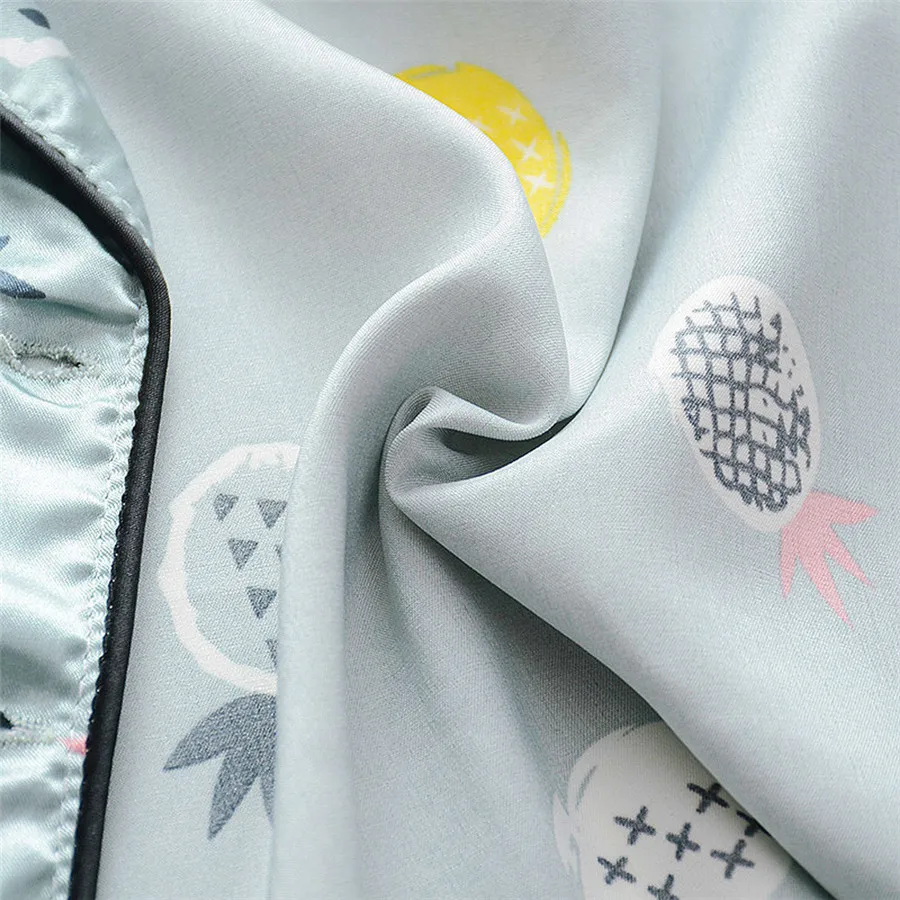 kids short-sleeved clothes baby pajamas thin suit toddler Kids baby boys girl cartoon pajamas sleepwear shorts clothes set 40A1 (27) - 副本