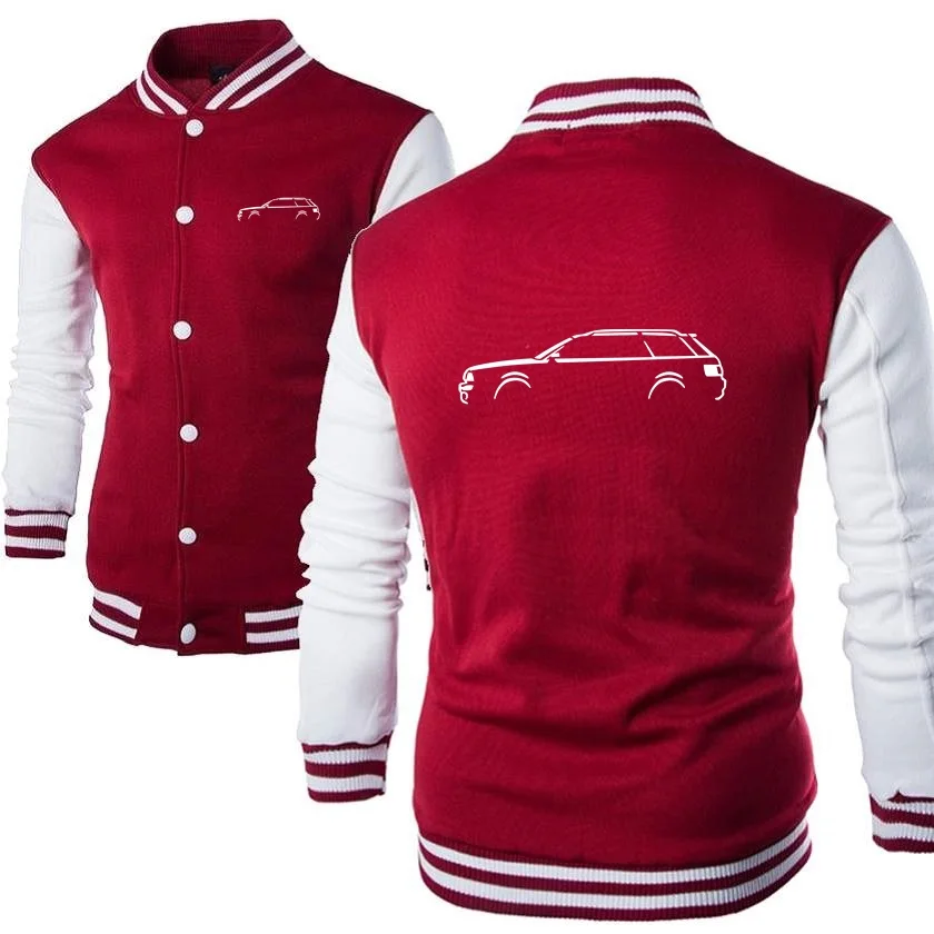 Brand Mens Baseball Jackets Military Army Police Supercar Coats QUATTRO RS6 Cars Sweatshirts Adventure Shooting Hunting Clothing