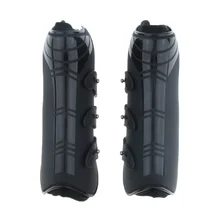 Защита ног для прыжков, защита ног, открытый передний тендон и Фетлок чехол для обуви-черный