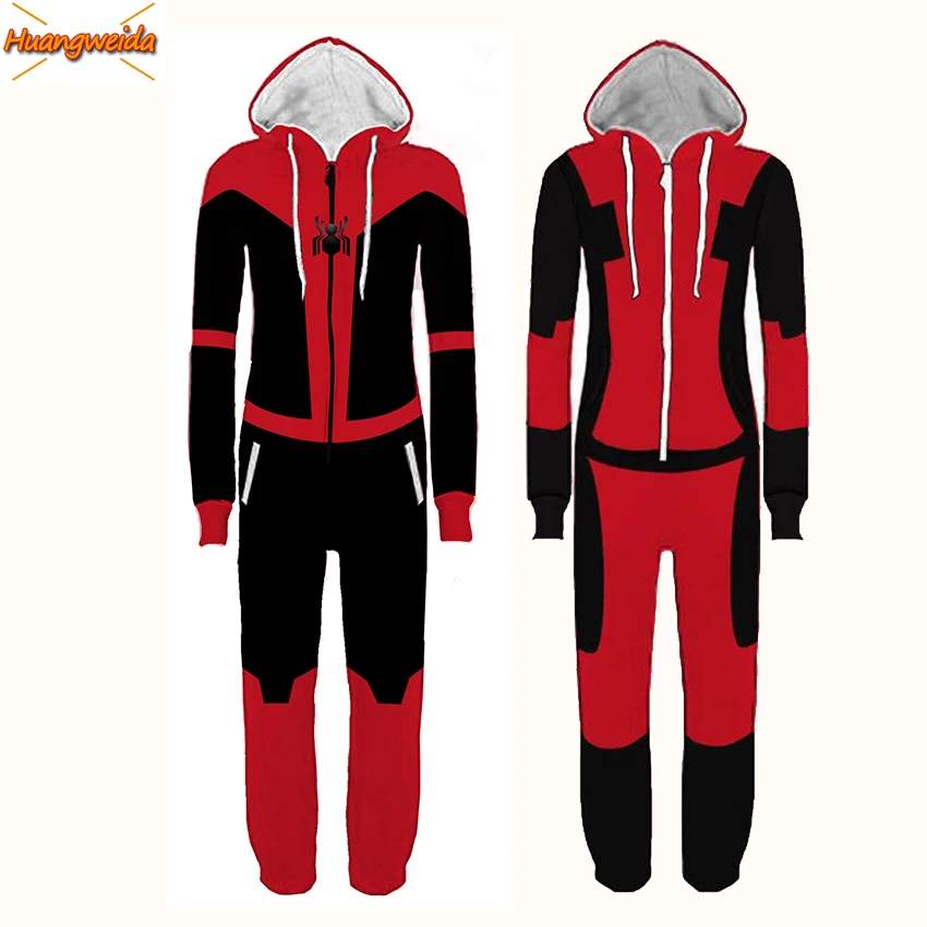 

Deadpool Pajamas Costumes Halloween Costumes for Men Adult Spider-Man: Far from Home Pajamas Carnival Clothes Day of the Dead