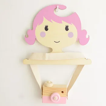 

Nordic Crafts Ins Exploded Solid Wood Handicraft Creative Children's Room and Children's Clothes Store Cartoon Hanger