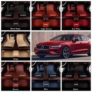 

Car Floor Mats for Volvo S40 S60 S80 S90 XC40 XC60 V90 XC70 XC90 V40 C30 V60 Auto Foot Pads Luxury Carpet Cove Car Foot Mats
