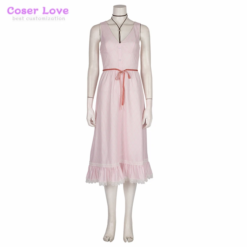 Final Fantasy 7: Remake Aerith Gainsborough Cosplay Costume for Halloween Christmas New years