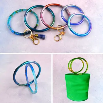 

Epoxy Molds DIY Key Ring Jewelry Making 3D Transparent UV Resin Silicone Mold