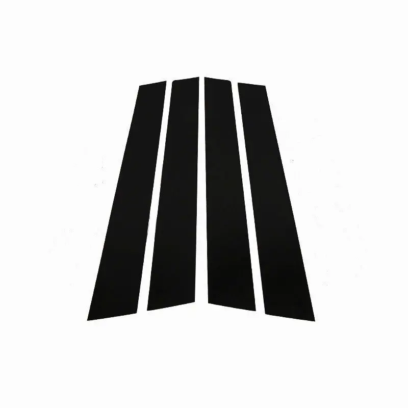 4 шт., украшение для автомобиля, b-столб, черное яркое поликарбонатное зеркало в колонне, паста для peugeot 301, внешняя отделка окна, полоса, новинка 301 - Название цвета: Peugeot new 301