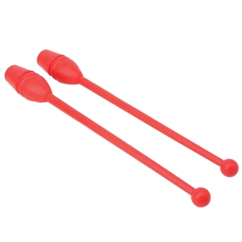 

1 Pair Children Adults Rhythmic Gymnastics Stick Dancing Sports Fitness Equipment Two flexible gymnastics sticks