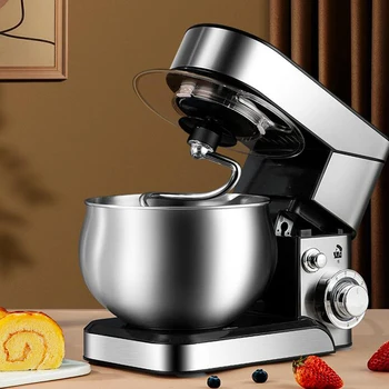 

5.5L 1200W Stainless Steel Commercial Cook Machine Multi-Function Household Electric Food Mixer Egg Dough Cream Salad Beater