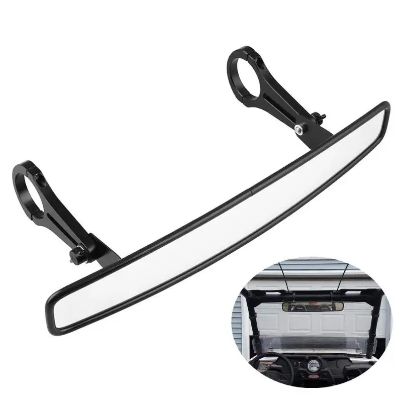 UTV заднего вида центральное зеркало с 1,75 дюймов зажимы для Polaris RZR 800 S 900 супер ударопрочное обзорное стекло предотвратить слепые зоны XP