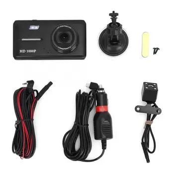 

1080P HD 4.5 Inch Dual Lens G-sensor Driving Video Recorder Camera Car DVR Black Car Video Recorder Car Accessories