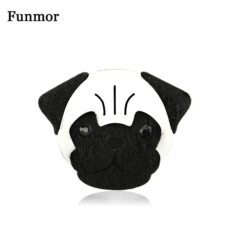 

Funmor Delicate Bulldog Brooches Horse Hair Pins Animal For Women Kids Gathering Travel Holiday Accessories Bag Hat Ornaments