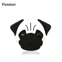 Funmor 섬세한 불독 브로치 말 머리 핀 여성을위한 동물 수집 여행 휴일 액세서리 가방 모자 장식품(China)