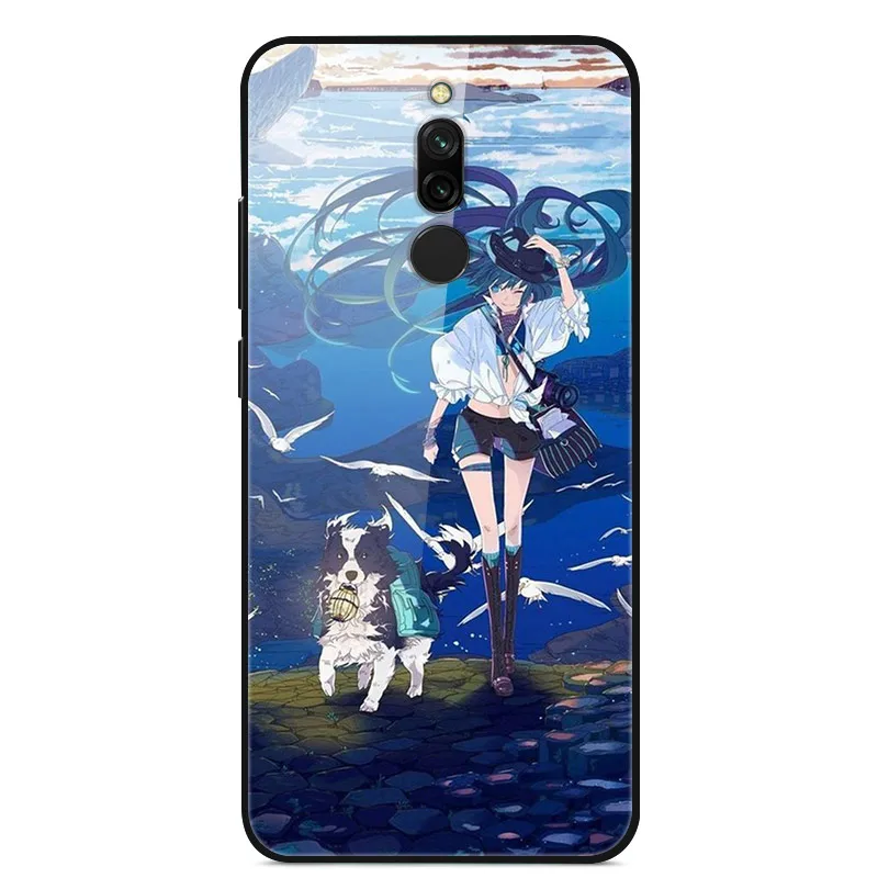 1205 12 Для Xiaomi Redmi 6A чехол с жестким стеклом чехол s для Xiaomi Redmi 6A 6 A чехол из закаленного стекла для Xiaomi Redmi 8A 8 Redmi Note 8T - Цвет: 1205 12