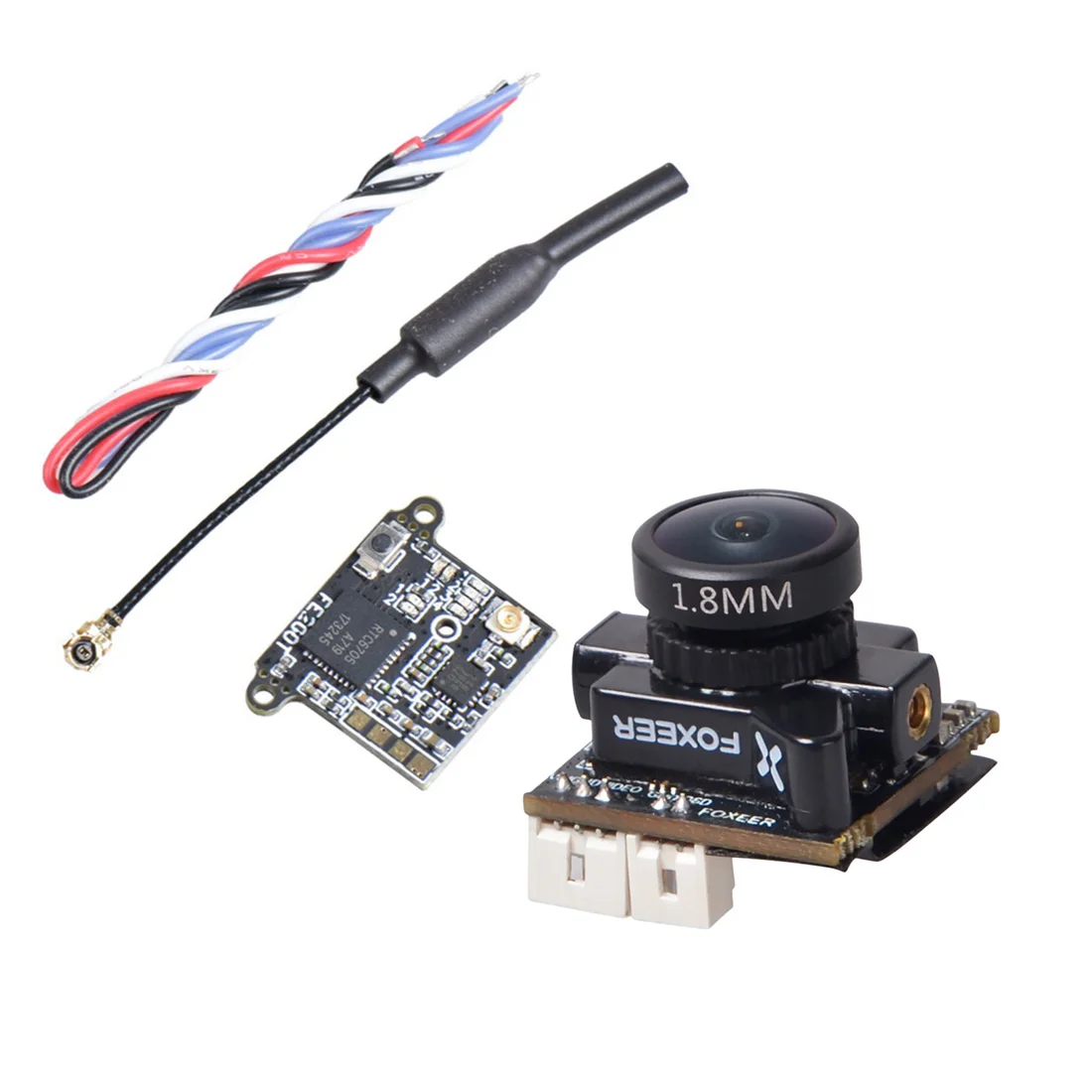 $26.52 Foxeer Razer Micro 18mm M8 1200TVL FPV Camera with FE200T 58G 40CH VTX For DIY RC FPV Racing Dron