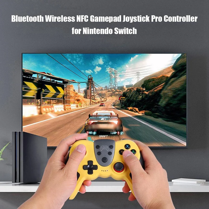 Беспроводной Bluetooth контроллер NFC Вибрация соматосенсорный беспроводной игровой