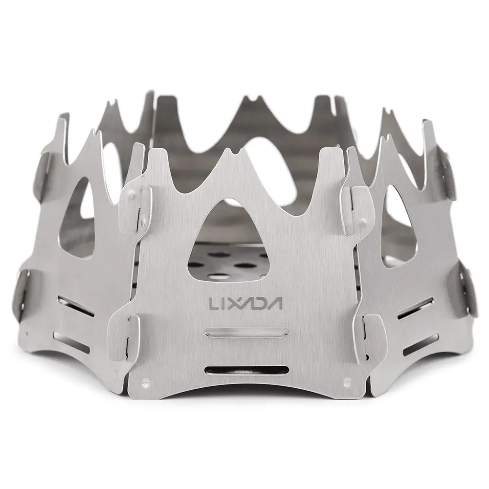 Lixada напольная плита, складная мини-плита, походная дровяная плита, портативная легкая альпинистская карманная конфорка для пикника, дровяная печь