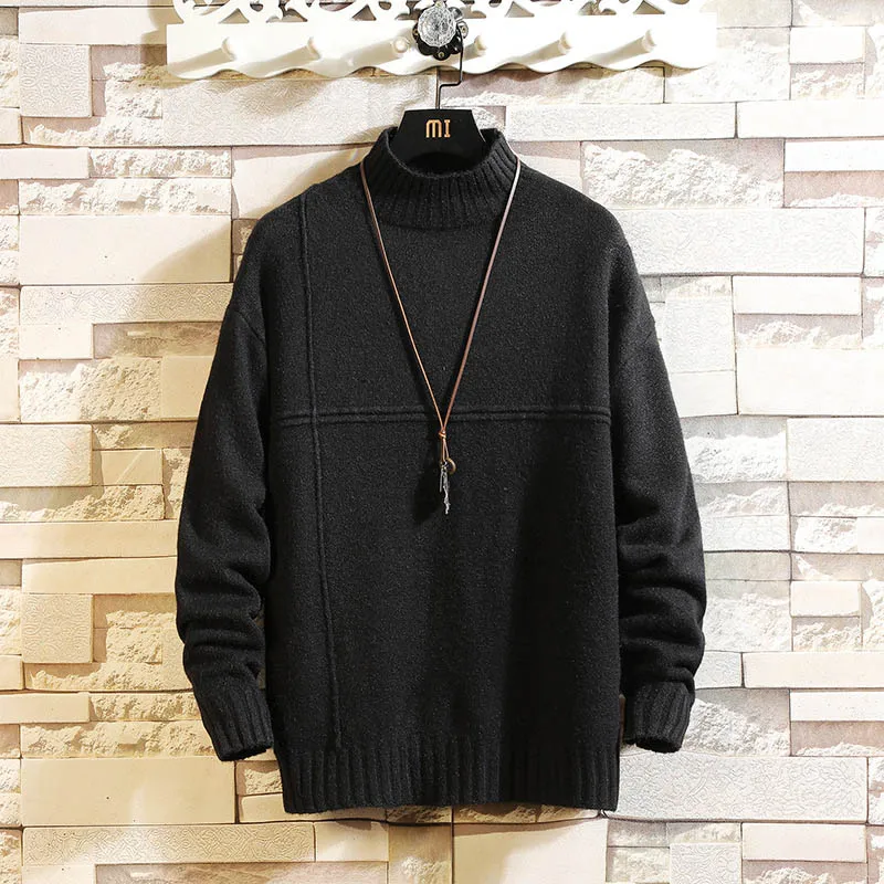 3 New Autumn Winter Turtleneck Sweater Men Pullovers Men Casual Long Sleeve Sweaters Korean Jumpers Sweater Man Keep Warm Pull Men - Цвет: 3