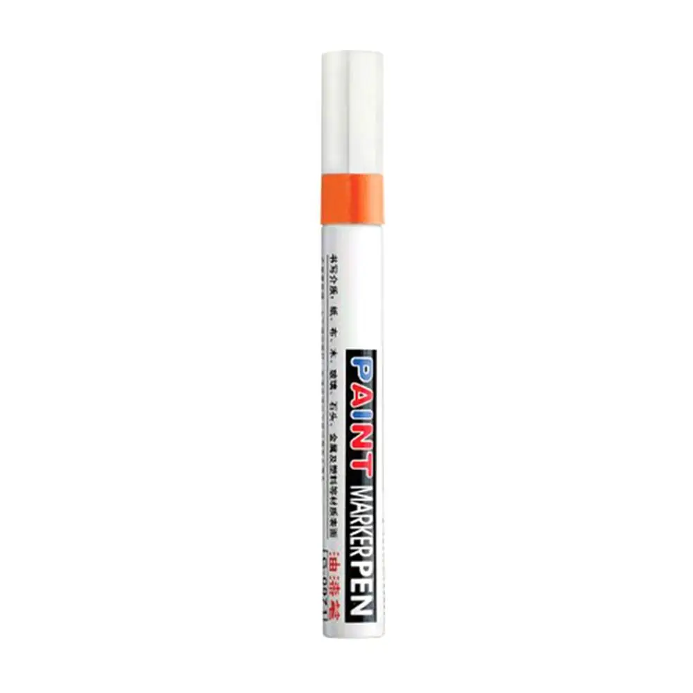 Высококачественный реставрационный карандаш для авто краска для граффити многоцветная масляная ручка для шин сенсорная ручка для граффити авторучка - Цвет: Orange