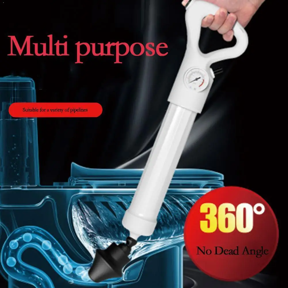 1PC Toilet Dredge High Pressure Air Drain Blaster Gun Auger Clog Kitchen Bathroom Tools Cleaner Plunger Sink O Y5C7 | Дом и сад