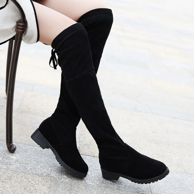 Sexy Thigh High Boots Women Winter Boots 2019 Over The Knee Boots Ladies Short Plush Black Boots Fashion Platform Boots Women Sexy Thigh High Boots Women Winter Boots 2019 Over The Knee Boots Ladies Short Plush Black Boots Fashion Platform Boots Women