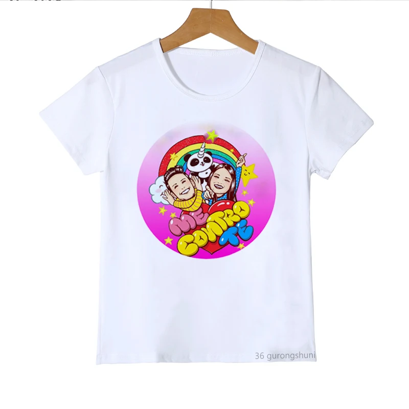 Kawaii Me Contro Te Children's Print Graphic T-Shirt – Short Sleeve Kids' Top