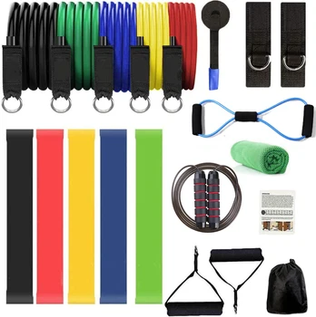 

19 pcs/set Pull Rope Fitness Exercises Resistance Bands Latex Tubes Pedal Excerciser Body Training Workout Yoga Elastic Pull Rop