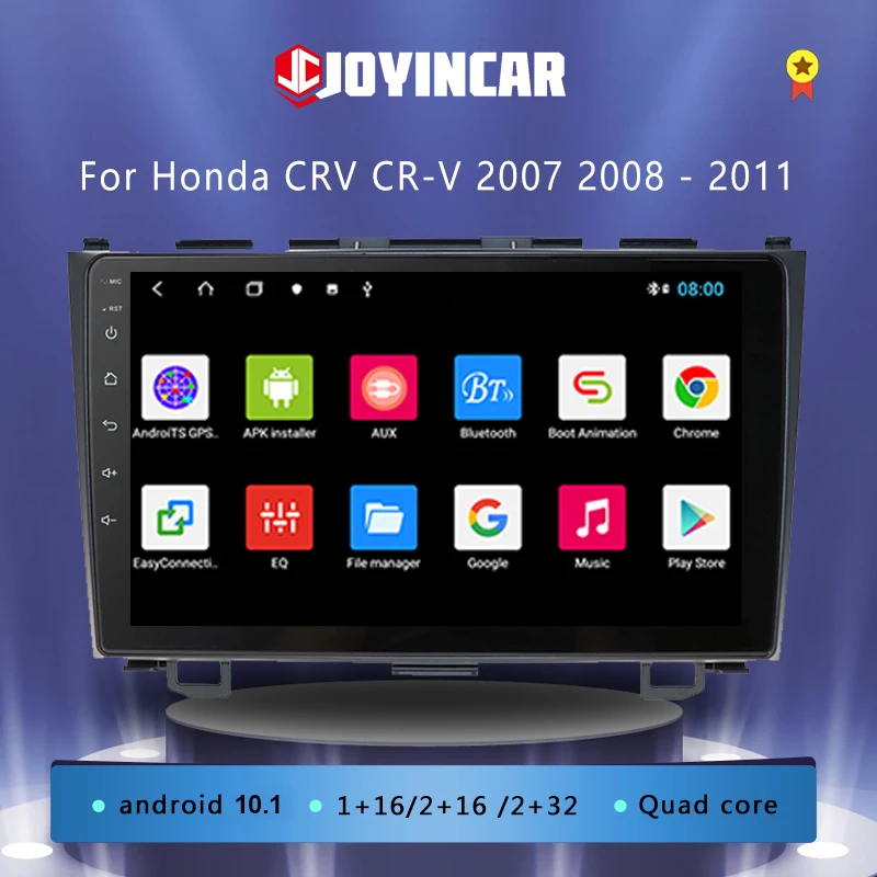 Автомагнитола 2DIN Android 10 1 для Honda CRV CR-V 2007 2008- 2010 2011 GPS-навигация автомобильный