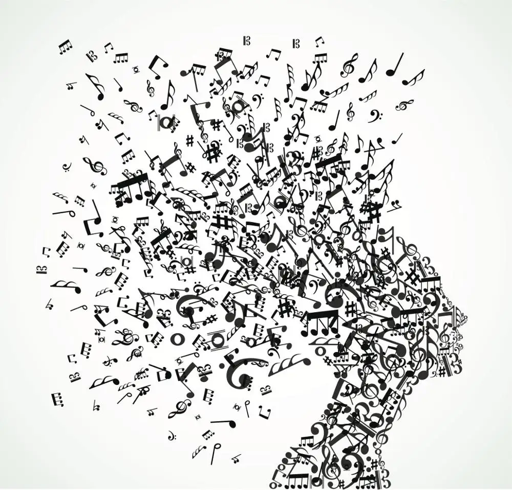 Прозрачные штампы/уплотнения AZSG с музыкальной нотой для скрапбукинга своими