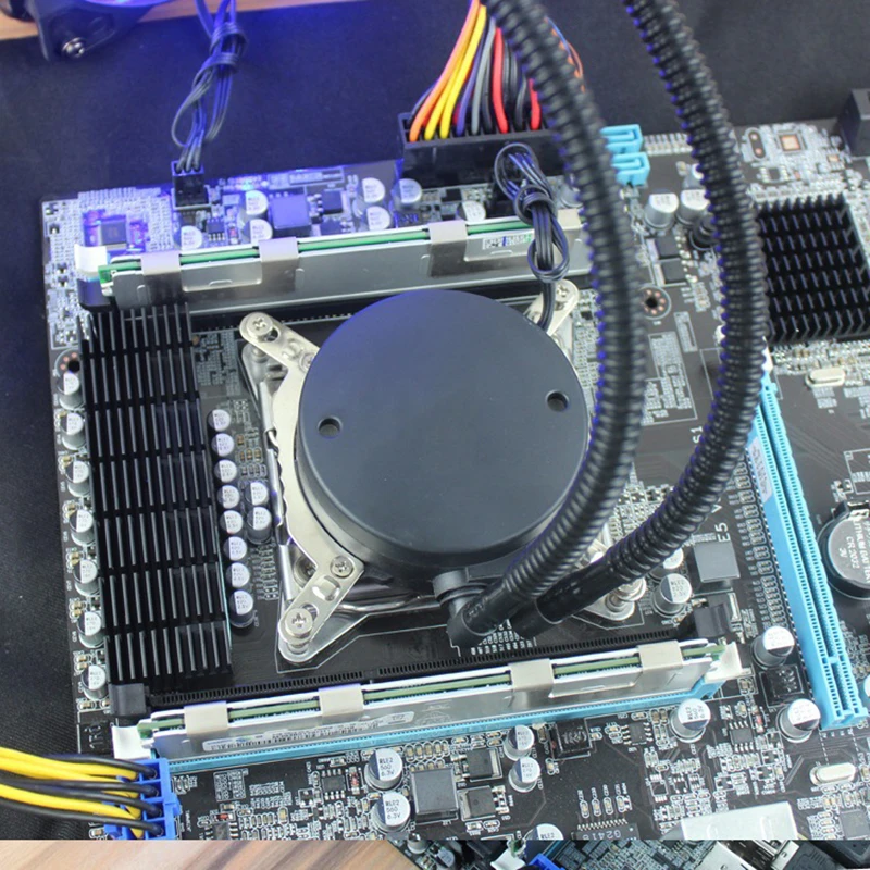 Комплект для охлаждения воды Базовый комплект с 120 мм радиатор насос cpu блок вентилятор простое охлаждение здание для Intel AMD