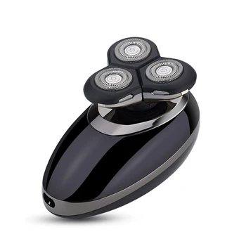 

Wet Dry Handheld LED Display Razor Home Men Grooming Cordless ABS 5 In 1 Rotary Bald Head Electric Shaver USB Rechargeable