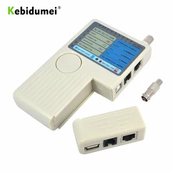 

kebidumei 4 in 1 New Remote RJ11 RJ45 USB BNC LAN Network Cable Tester For UTP STP LAN Cables Tracker Detector