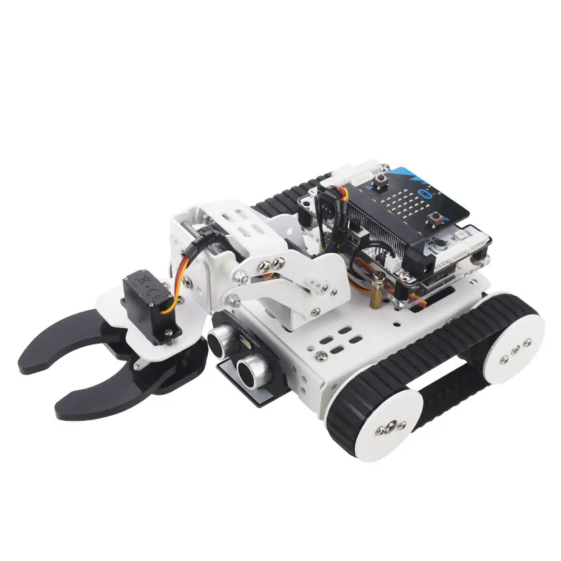 25*15*10 см микро: бит умный автомобильный набор Программирование Трассировка избегание робот наборы для детей Hi-tech развивающие игрушки
