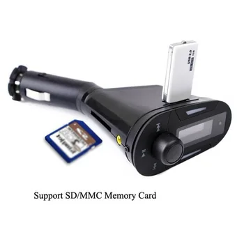 

Car Handsfree Wireless Bluetooth Kit FM Transmitter LCD Car MP3 Player USB Charger FM Modulator Car Accessories