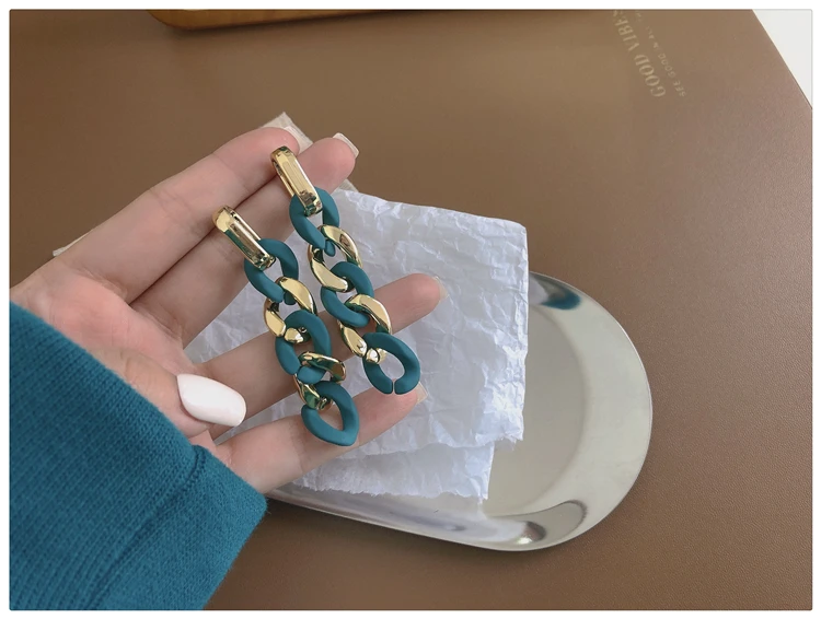 WYBU Super Beautiful Lake Blue Earrings Ins Popular Earrings for Women 2021 New Design Ear Drop Jewelry