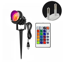 Патио легко установить подъездной дорожки напольный, садовый Led RGB пульт дистанционного управления открытый водонепроницаемый двора газон для дорожки на участке прожектор