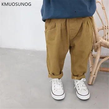 

Kids Trousers Corduroy Boys Pants Spring Autumn Boys Girls 3 Colors Cargo Pants Kids Casual All-match Trousers HD08