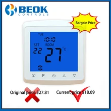 16A lcd сенсорный экран термостат электрическая напольная система отопления терморегулятор AC85-265V регулятор температуры