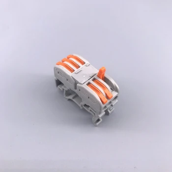 

10Pcs PCT-311 Terminals Din Rail Fast Connection Terminal Press Wire Splicing Connector