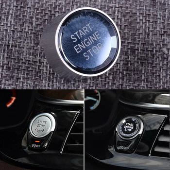 

DWCX ABS Car Ignition Engine Start Stop Switch Button Cover Crystal Style fit for BMW 1 2 3 4 5 6 Series X1 X3 X4 X5 X6