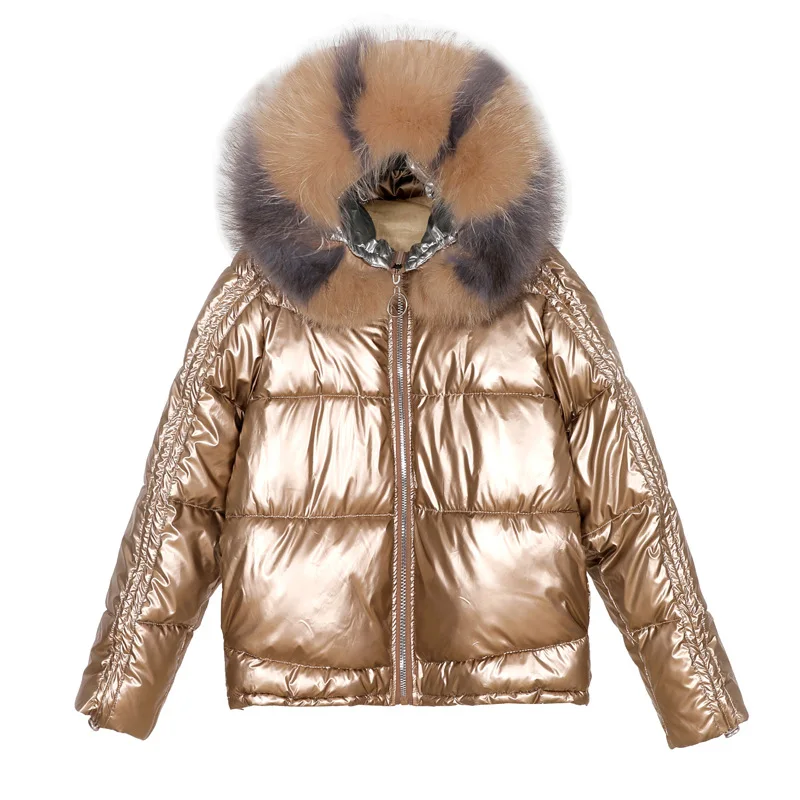 

OECs hong yu rong Cotton-padded Clothes Women's 2019 Autumn And Winter New Style Korean-style Loose-Fit INS down Coat Bright Sur