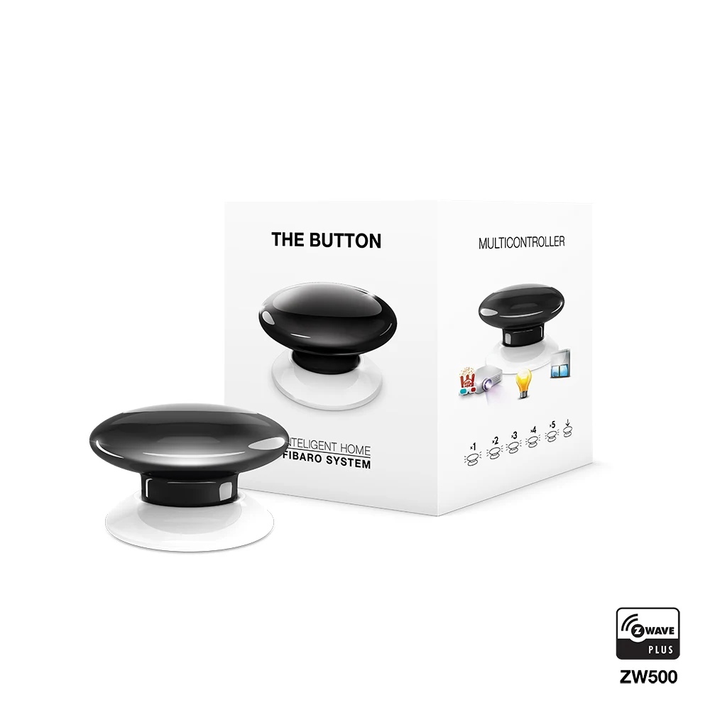 FIBARO Кнопка FGPB 101 1 8 шесть предварительно запрограммированных сцен цветов Zwave